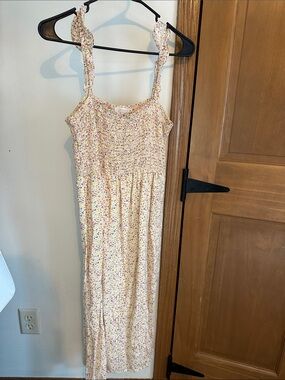 Dry Goods Cream Floral Smocked Sundress